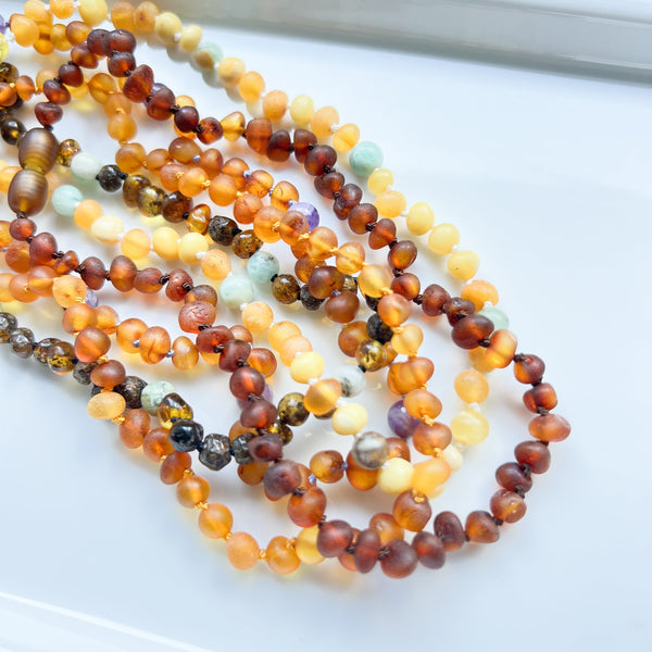 OOAK & LE | Genuine Baltic Amber Teething Necklace